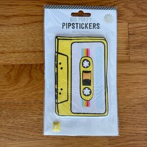 Pipsticks Big Puffy Cassette Sticker NIP